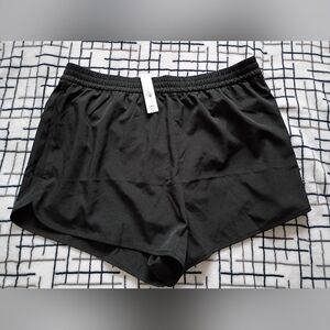 PINK Victoria's Secret Black Athletic Shorts Size Large New